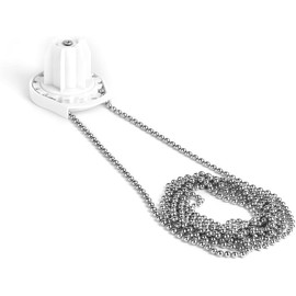 4.5 mm Stainless Steel Bead Chain with 5 Connectors, Fix or Replace for Broken Roller Shade Chain, Great Pulling Force & Rustproof (#10, 3 Meters), Chain Only, Clutch is Not Included