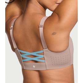 Victoria's Secret Women's VSX Featherweight Max Front Close Sports Bra, High Impact, Bare Taupe, 36B