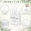 Silkfly 24 Pack Mini White Paper Gift Bags with Handles
