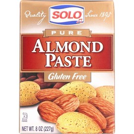 Solo Foods Almond Paste Pure, 8 oz. Pack of 12