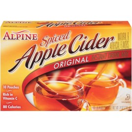 Alpine Innovations Spiced Apple Cider Drink Concentrate 4 Pack 40 Pouches Original Flavor