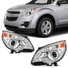 SCITOO Headlight Assembly Fit 2010-2015 for Chevy Equinox PROJECTOR Pair