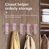 Self-Adhesive Wall Hooks, Pink, ABS Material, No-Hole Design, Waterproof Utility