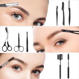 11 Pcs Brow Brush Eyebrow Shears Trimming Tools Eyebrow Shaping Grooming Kit