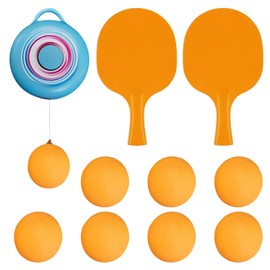 Door Pings Pong Games,Hanging Pingpong Trainer,Adjustable Portable Table Tennis,Includes Round Hanger, 2 Rackets and 7 Balls,for Indoor Parent-Child Interactive Games and Exercise