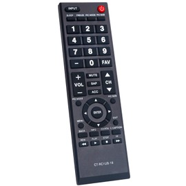 New CT-RC1US-18 Replacement Remote Control fit for Toshiba LED TV 43L420U 49L420U 32L220U19 32L310U20 32L310U18 55L510U18 32L310U18 49L510U18 55L510U18