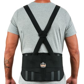 Ergodyne Proflex, Estándar Cinturón Elástico Soporte de la Espalda, Color Negro                                                                       