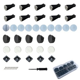 Car Air Vent Clip DIY Kit - Includes Screwdriver, Screws, Double-Sided Tape, and Unscented White Pads for DIY Car Air Freshener Crafts