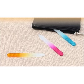Portable Mini Glass Nail Buffer File Nail File Trimming Grooming File Care Grinding Tool Supplies / 휴대용 미니 유리 네일 버퍼 파일 손톱 화일 다듬기 정리 줄 케어 갈기 갈이 도구 용품