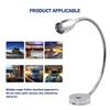 THALASSA 12V RV Gooseneck Reading Lamp with Dimmer Switch -