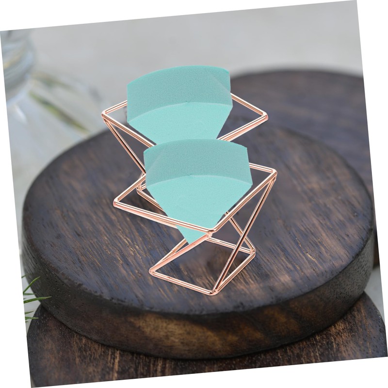 IWOWHERO 4pcs Makeup Sponge Holder Luxury Reusable Cosmetic Racks for