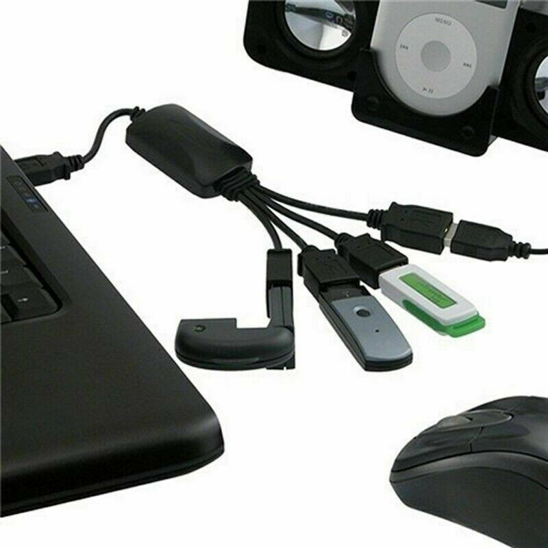 4 Port USB 2.0 High Speed Hub Octopus Splitter 480
