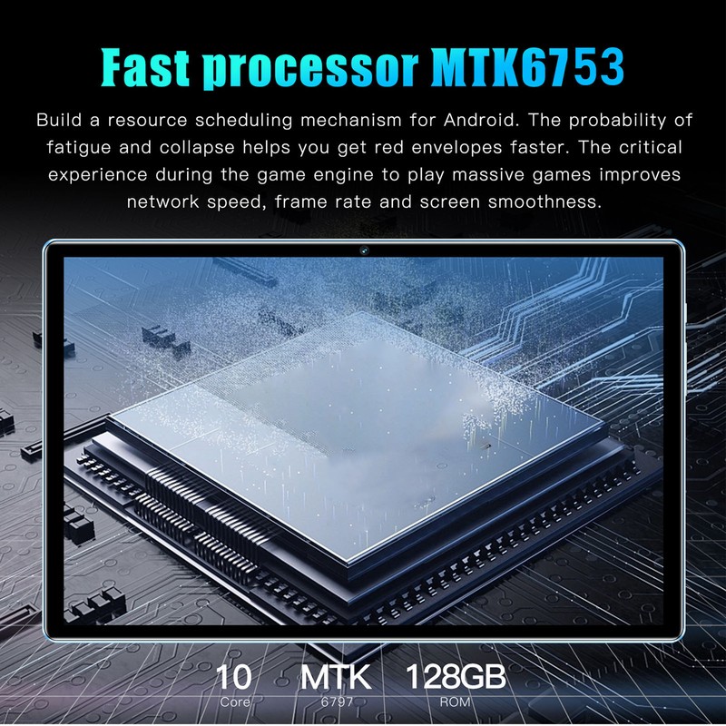 8 Inch Tablet MT6753 Octa Core 6GB RAM 128GB ROM