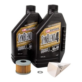 Tusk 4-Stroke Oil Change Kit Maxima Synthetic Blend 10W-40 for Kawasaki KLX230R 2020-2025