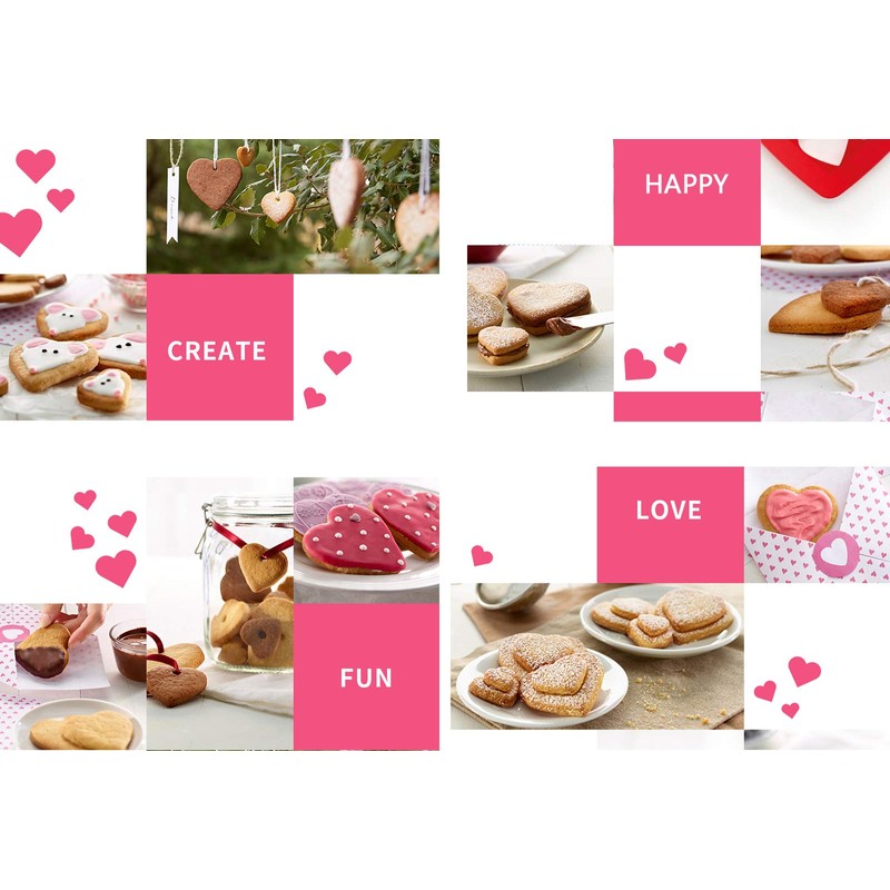 Heart Cookie Cutter Set - 5 Piece - 4", 3