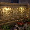 EKQ Solar Fence Lights 6 Pack Solar Step Lights Outdoor