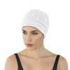 Ladies Swimming Hat by Fashy Turban Style White