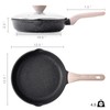 Kordisen Frying Pans Nonstick with Lid, 12.5 Inch Large Skillet