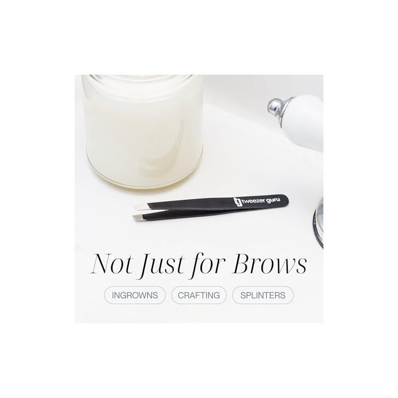 Tweezer Guru Ingrown Hair Tweezers - Pointed Precision Tweezers for