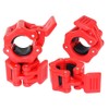 Rayong 4 Pcs 1 Inch Olympic Barbell Clamps Collars, Weightlifting