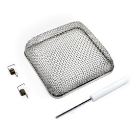 HQRP 4.5"x4.5" RV Furnace Water Heater Battery Vent Cover Screen w/Installation Tool Compatible with Atwood 2540 8516 8520 8525 8531 8535 8940; Suburban 6, 10, 12 Gallon