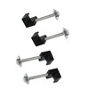 MSCRP Aluminum Mounting Clamps for Pickup Truck Tool Box Mount