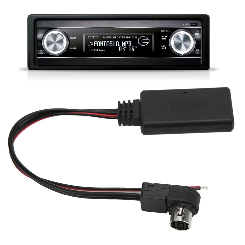 Car Bluetooth5.0 AUX IN Module Wireless ABS Black Heatproof Antiaging