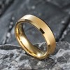 King Will GLORY 6mm Matte Finish Tungsten Carbide Ring 24K