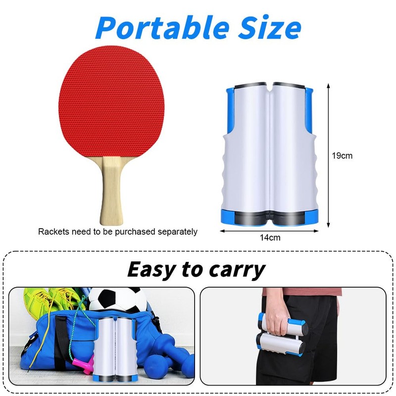 Flintronic Retractable Ping Pong Net, Portable Table Tennis Net Rack,