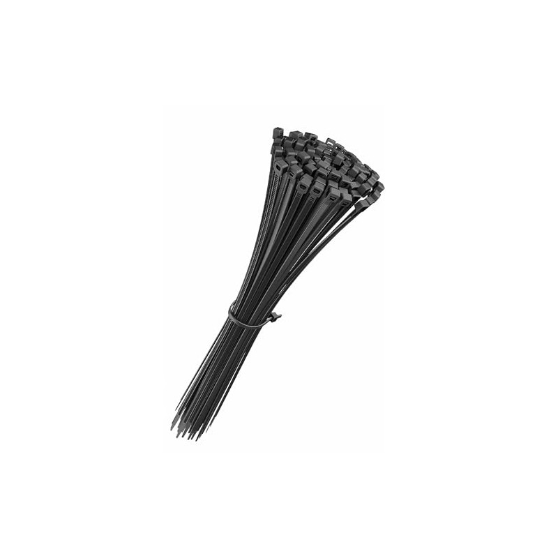 Kippen 9015EK Pack of 50 Black Cable Ties for Wiring