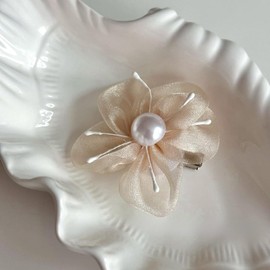 EZ PEACH Hair Ornament, Clear Beads, Flowers, Glitter, Hair Accessory, Hair Accessory, For Weddings, Parties, School Entrance Ceremonies, Invitations, Graduation Ceremonies, Kimono, Coming-of-Age Ceremonies, Furisode Yukata (Yellow)