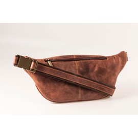 Matador Genuine Leather Shoulder Bag Travel Bag Bum Bag, antique brown, vintage