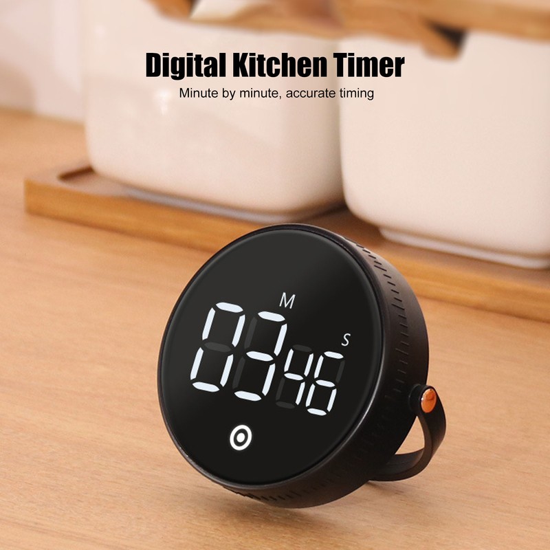 Digital Kitchen Timer Magnetic Large LED Display Kids Classroom Countdown