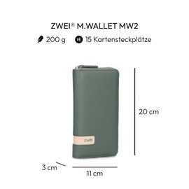 Zwei Women's M.Wallet Travel Accessory Wallet, Green