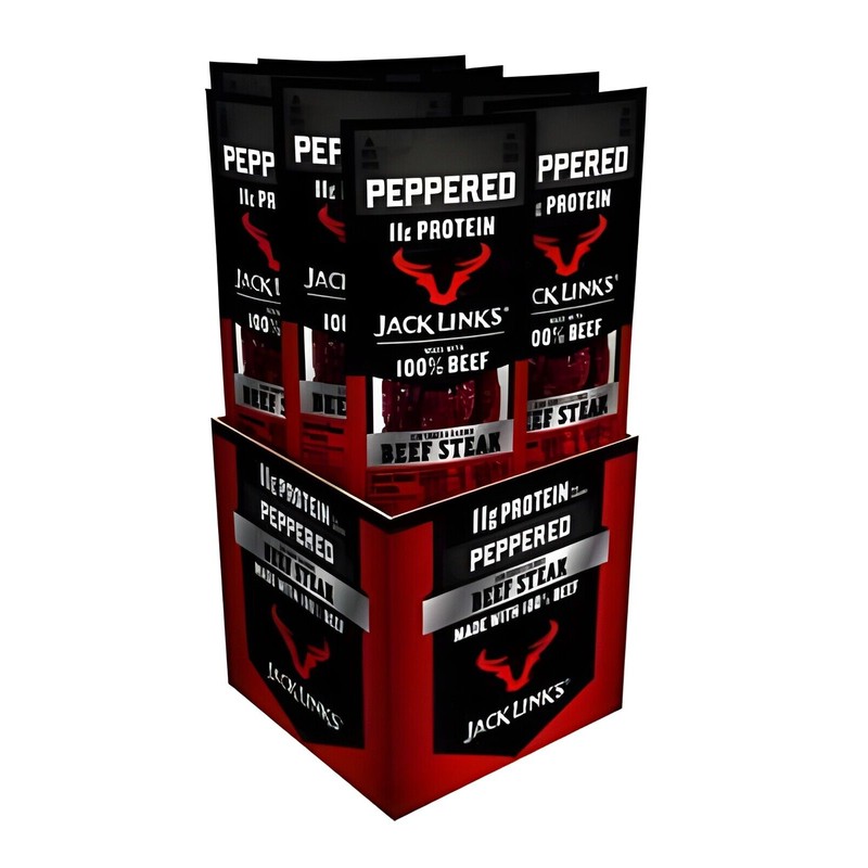 Jack Link's Premium Cuts Beef Steak, Peppered, 1-Ounce (Pack of