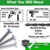 TOGGLER Alligator AF6 Flanged Anchor with Screws, Polypropylene, Made in