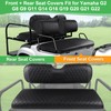 LEAPGOMAX Waterproof Front & Rear Golf Cart Seat Covers for