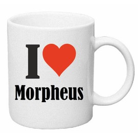 Reifen-Markt Kaffeetasse I Love Morpheus Keramik Höhe 9,5cm ? 8cm in Weiß