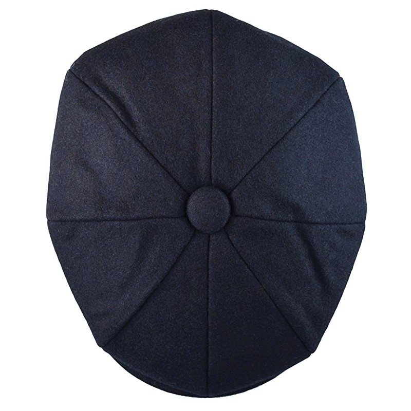 Gorro clásico de 8 paneles de mezcla de lana para