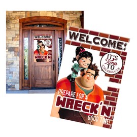 Silly Goose Gifts Wreck It Ralph Themed Party Supply Birthday Decor (Wreck It Welcome) Poster Banner