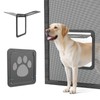 PETLESO Large Dog Door for Screen Door, Easy Install Lockable