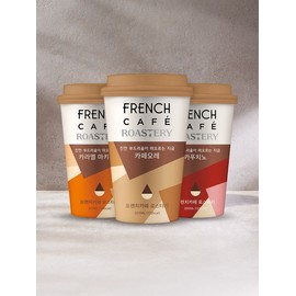 French Cafe Cups 3 Types 200ml / 프렌치카페 컵 3종 200ml X 10입 (카페오레카푸치노마끼아또)