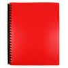MARBIG(R) 2007003 Refillable 20 Pocket A4 Display Book Red