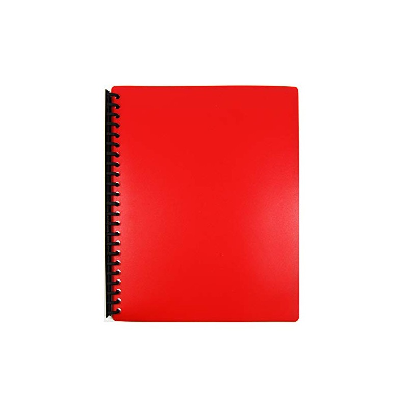 MARBIG(R) 2007003 Refillable 20 Pocket A4 Display Book Red
