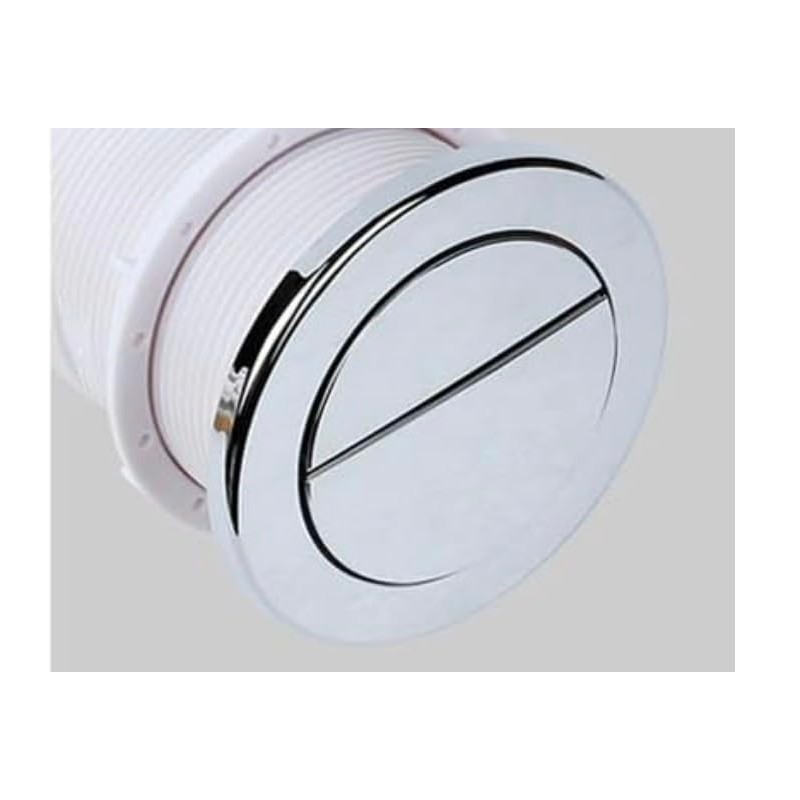 Housler® Chrome Pneumatic Toilet Cistern Tank Dual Push Button