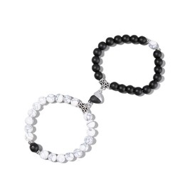 Teegxddy 2 x pairs of magnetic mutual attraction magnetic friendship bracelets for men and women gifts