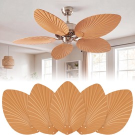Sintuff 5 Pcs 20" Ceiling Fan Blades Replacement for 52" Ceiling Fan Brown