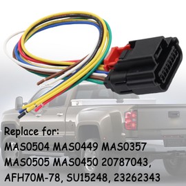 Mass Sensor Connector Plug Pigtail Wiring Harness compatible with Silverado 1500/2500/3500 Sierra Yukon Blazer Cruze SRX,Mass Air Flow Sensor Plug Connector Replace for MAS0504 MAS0449 MAS0357