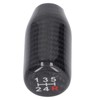 Black 5 Gear Carbon Fibre Gear Shift Knob Replacement, 3