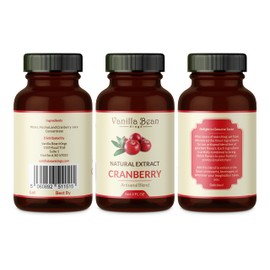 Natural Cranberry Extract for Baking and Flavoring - 4 OZ - Premium Quality Natural Flavors for Baked Goods, Desserts, & Cooking